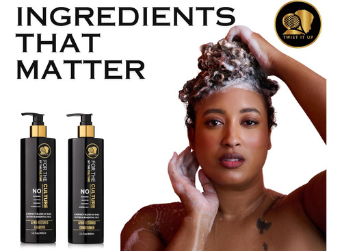 Shampoo Para Cabelos Cacheados Twist It Up Com 20 Ingredient