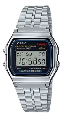 Reloj Casio A-159wa-n Vintage Retro Crono Alarma Pila 7 Años