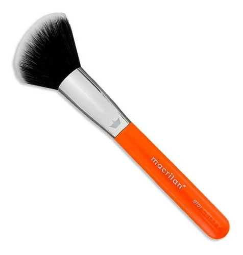 Macrilan Linha Beauty Tools Pincel Para Pó Bt01 Cor Laranja