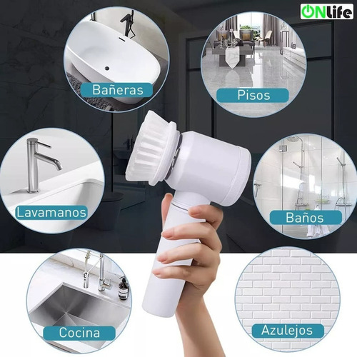 Cepillo De Limpieza Eléctrico Inalámbrico 5 En 1 Con Multifu