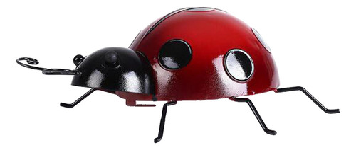 L Preciosas Figuras Realistas De Mariquita De Metal Rojo