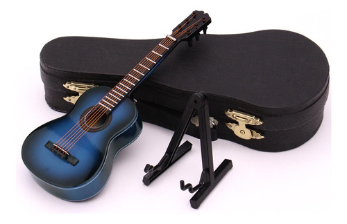 Mini Guitarra Con Soporte Y Estuche Para Niños