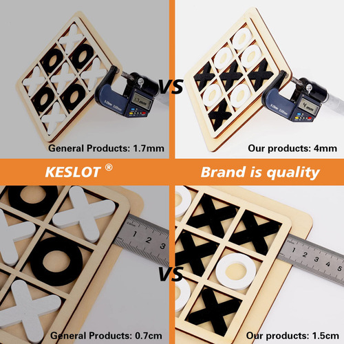 Tic Tac Toe Xo Juegos De Mesa De Madera Juguetes De Escritor