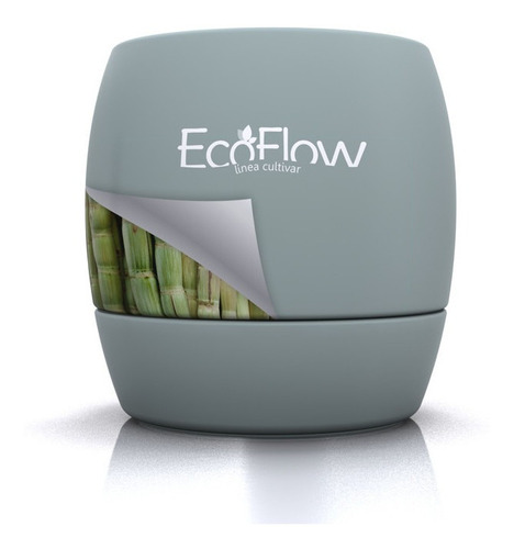 Maceta Eco Flow Autorregable Color Gris