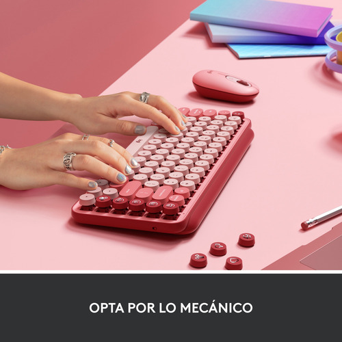 Logitech Pop Keys Teclado Mecánico Inalámbrico Heartbreaker