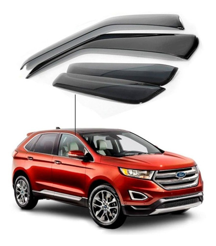 Jogo De Calha Chuva Ford Edge 2013 A 2014 4 Portas