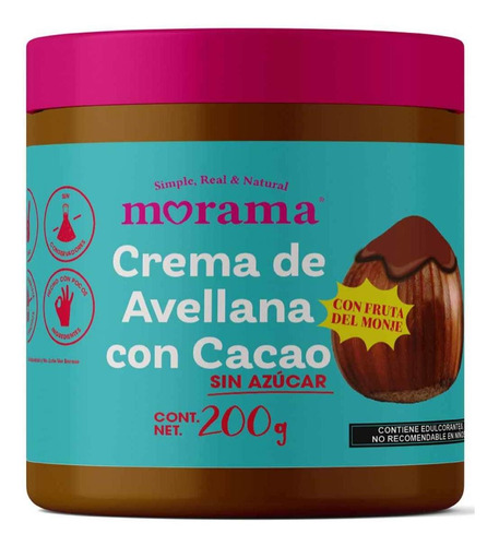 Crema Morama De Avellana Con Cacao Keto 200g