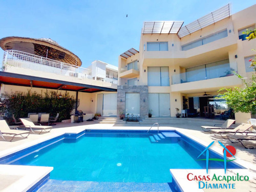 Cad Vista De La Bruma 3. Lujo Y Amplitud Frente Al Mar: Residencia Con Alberca, Palapa Y Vistas Espectaculares En Acapulco