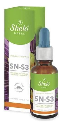 Sin Estres Sns3 Gotero Vive Feliz Sheló Extracto Naturales