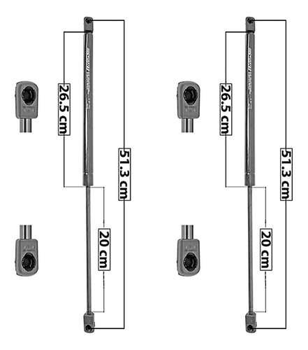 (2) Amortiguadores 5a Puerta Jeep Grand Cherokee 2008-2010