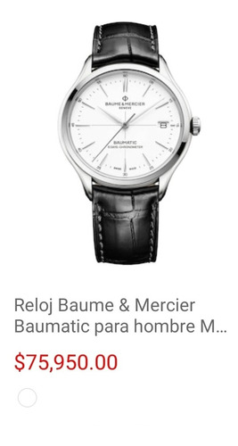 Reloj Baume Mercier Clifton Baumatic