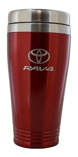 Taza De Viaje De Acero Inoxidable Rojo Toyota Rav4