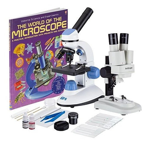 Iqcrew Science Discovery Set Con 20x Microscopio Estéreo Y 1