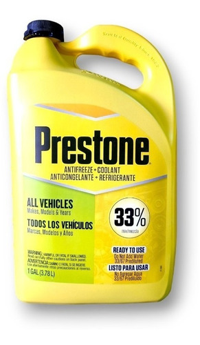 Refrigerante Prestone 33% Mezcla Precisa