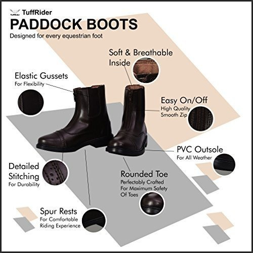 Imagen 3 de 5 de Botas Paddock Tuffrider Con Cremallera Frontal Para Niños B