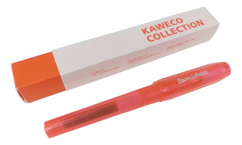 Pluma Estilogr. Kaweco Perkeo Collection Infra Red Trazo M Tinta Rojo Exterior Infrared