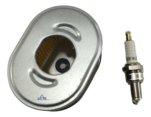 Filtro De Ar Motor + Vela 5.5 6.5 7.0 Buffalo Branco Honda