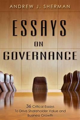 Libro Essays On Governance - Andrew J Sherman