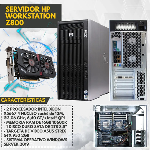 Servidor Hp Torre Workstation Z800