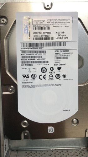 Storage Ibm Com 9tb Total, 16 Discos De 600gb 15k Fc 8g (Usado)