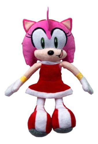 Muñeco De Peluche Sonic Amy Rose 31cm Unisex Hipoalergénico