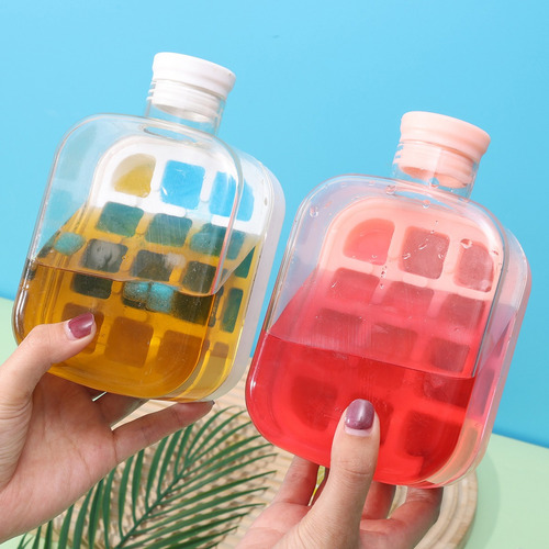 Molde Para Cubitos De Hielo De Silicona Con Bandeja Para Hie