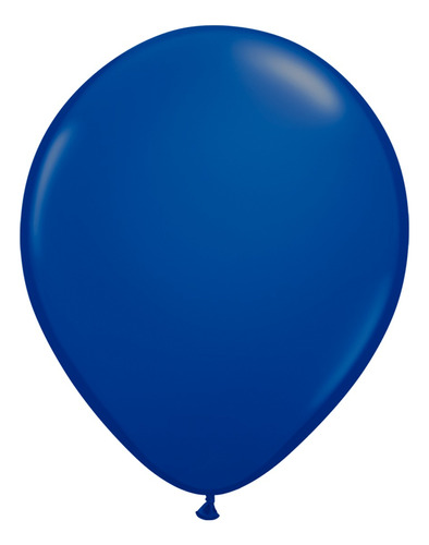 Bexiga Balão Liso 9 Polegadas 50 Unidades Cor Azul-escuro