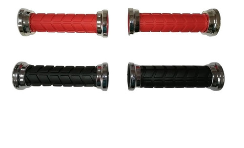 Imagen 1 de 8 de Puños Freestyle Doble Borde De Bicicleta + 2 Tapa Válvulas.