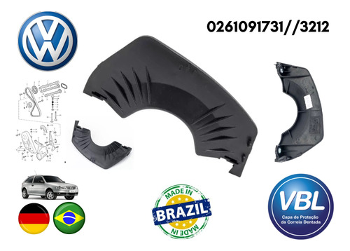 Tapa Superior Correa De Tiempos Gol Parati Saveiro Vw 1.8