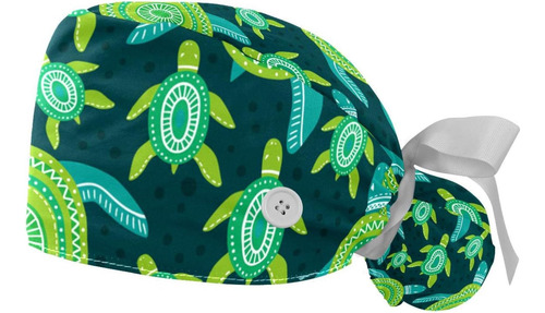 Deyya 2 Paquetes De Gorros De Enfermera Con Estampado De Tor