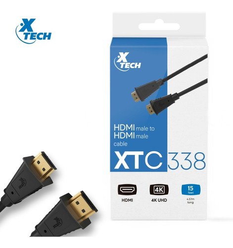 Cable Hdmi Xtech Xtc-338 Hdmi Macho A Hdmi Macho 4,57 M De L