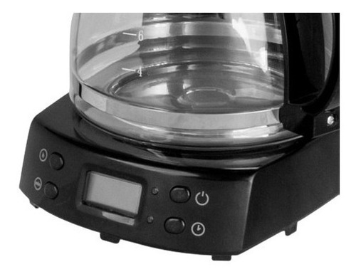 Imagen 2 de 4 de Cafetera Ultracomb Ca-2205 Automática Negra De Filtro 220v
