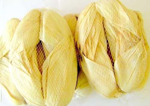 Hoja De Maíz Para Tamal Blanqueada En Red 60pz C/u Pack 20pz
