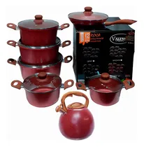 Comprar Juego De Ollas Valeska Antiadherente 13 Pcs Super Duradera