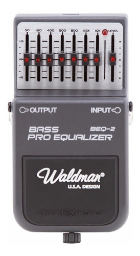 Pedal Equalizador Eq Baixo Waldman Beq-2 Pro Bass Equalizer