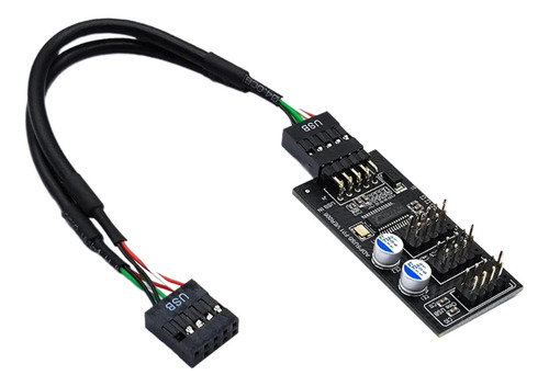 Placa Base Usb 2.0 De 9 Pines, Conector De Concentrador De