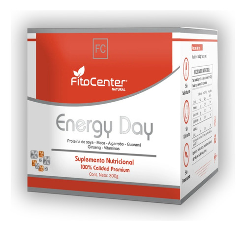 Energy Day Fitocenter Incrementa La Energía Diaria 30sachets
