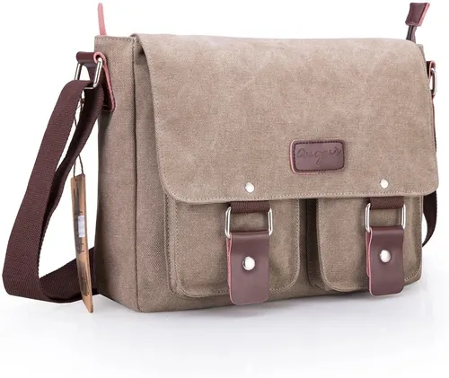Canvas satchel messenger bag cheap