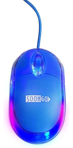 Ratón Ergonómico Para Pc | Usb/1,5 M | Azul