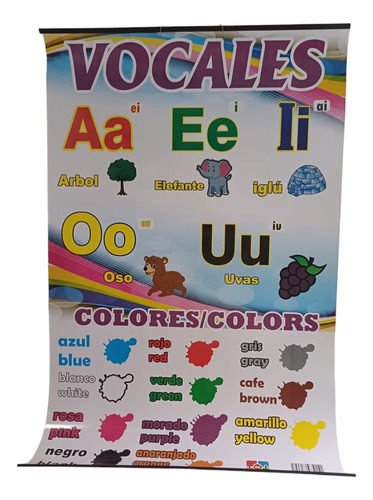 Material Didactico Poster Vocales Tamaño Grande