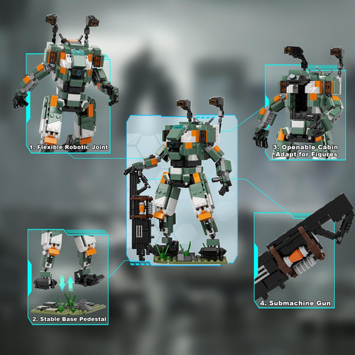 Kit De Construcción De Robot Mecha Mecha Mecha Anundblock De