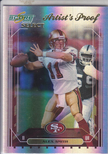 2006 Select Artist's Proof Alex Smith Jsy Number 11/32