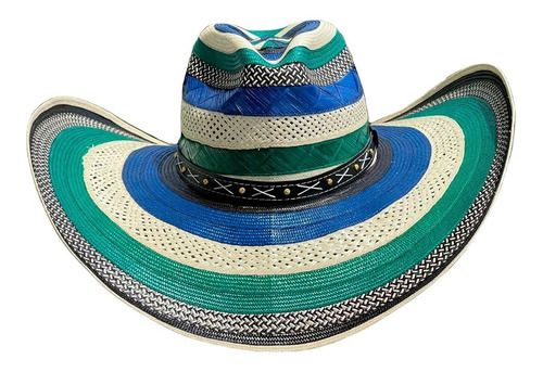 Sombrero 31 Fibras Hormado Fino Multicolor A Mano