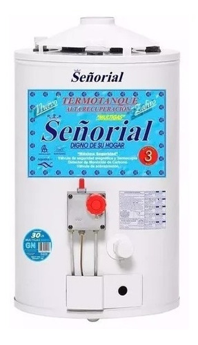 Termotanque Gas Señorial Zafiro 30 Litros 