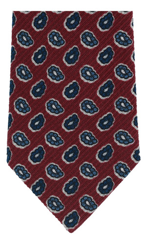 Corbata Scappino Manzoni De Paisleys En Lana Hombre 459 Color Granate