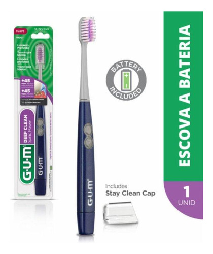 Gum Activital Sonic Deep Clean 4100r Escova Dental Elétrica