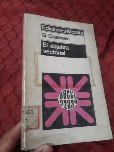Libro El Álgebra Vectorial Casanova