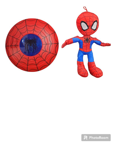 Muñeco Spiderman 30cm Peluche + Escudo Ideal Regalo 