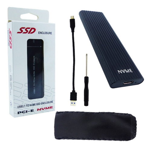 Cofre Porta Disco Externo Generic Metal Usb 3.0 Con Led