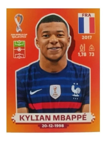 Mbappe + 100 Figuritas Sin Repetir Mundial Qatar 2022 Panini